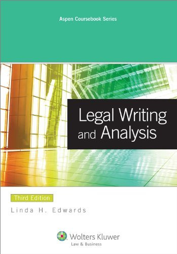 Legal Writing And Analysis