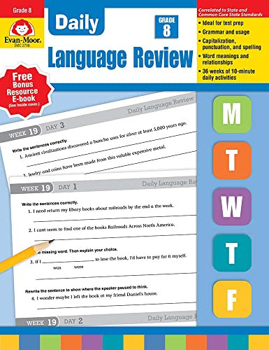Daily Language ReviewCommon Core Edition Grade 8