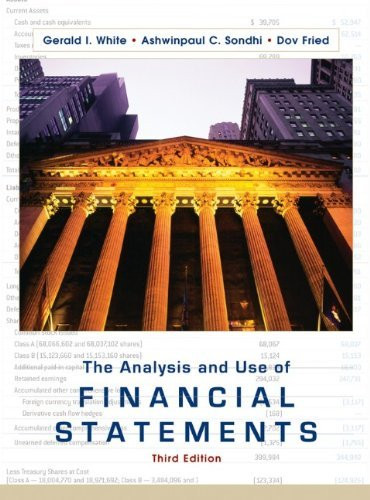 Analysis And Use Of Financial Statements