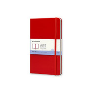 Moleskine Art Plus Sketchbook Large Plain Red Hard Cover
