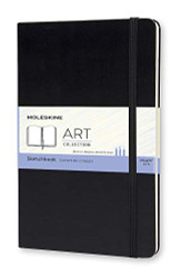 Moleskine Art Plus Sketchbook Large Plain Black Hard Cover