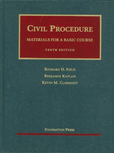 Civil Procedure Materials For A Basic Course 11Th