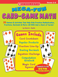 Mega-Fun Card-Game Math Grades 3-5