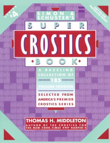 Simon & Schuster's Super Crostics Book Series No. 4