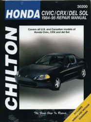 Honda Civic CRX and Del Sol 1984-95 Repair Manual