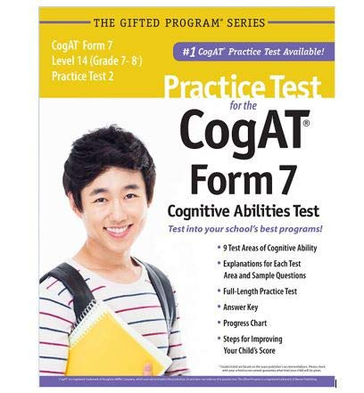Practice Test for the CogAT Form 7 Level 14