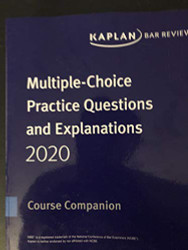 2016 Kaplan PMBR Bar Review MBE Practice Questions and Answers PMBR5090G