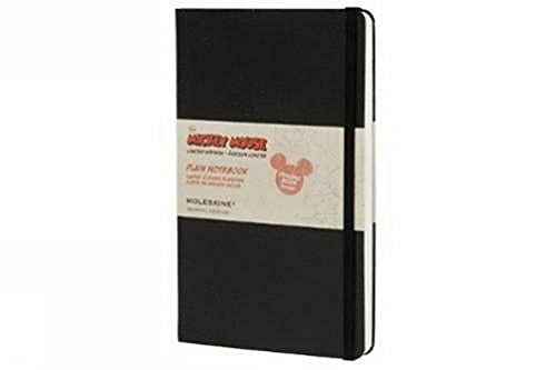 Moleskine Mickey Mouse Limited Edition Notebook Large Plain Black Hard Cover