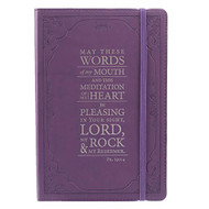 Purple Psalm 19:14 Flexcover Journal / Notebook