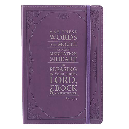Purple Psalm 19:14 Flexcover Journal / Notebook