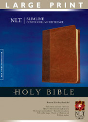 Slimline Center Column Reference Bible NLT Large Print TuTone
