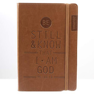 Tan Be Still & Know Flexcover Journal / Notebook - Psalm 46:10