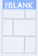Blank Comic Book Panelbook - Staggered 7"x10" 127 Pages