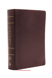 King James Study Bible Bonded Leather Burgundy Full-Color Edition