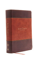 King James Study Bible Imitation Leather Brown Indexed Full-Color Edition