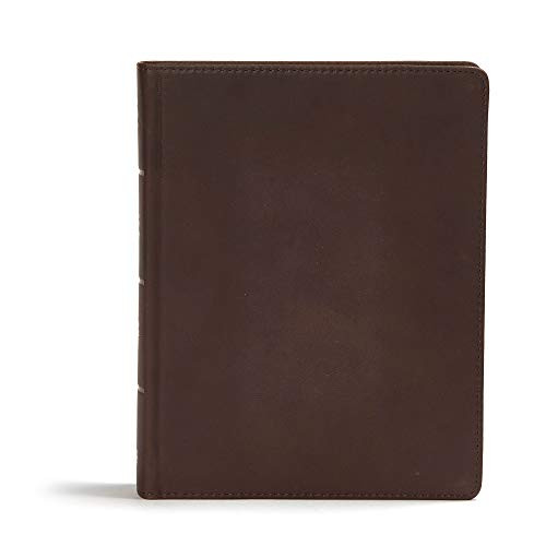 CSB Study Bible Brown Genuine Leather