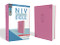 NIV Value Thinline Bible Large Print Leathersoft Pink Comfort Print