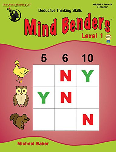 Mind Benders Book 1 (Grades PreK-K)