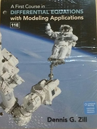 First Course in Differential Equations with Modeling Applications