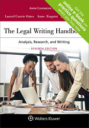 Legal Writing Handbook: Analysis Research and Writing