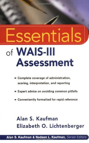 Essentials Of Wais-Iv Assessment
