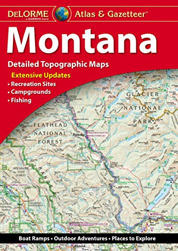 Garmin DeLorme Atlas & Gazetteer Paper Maps- Montana Atlas & Gazetteer