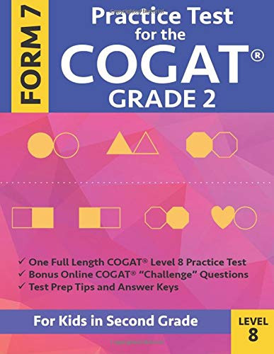 Practice Test for the CogAT Grade 2 Form 7 Level 8