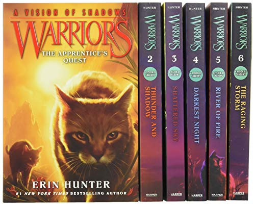 warrior cats:power of three books 1-6 by erin hunter, Paperback