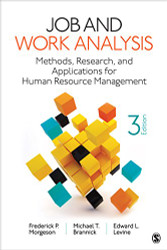 Job and Work Analysis: Methods Research and Applications for
