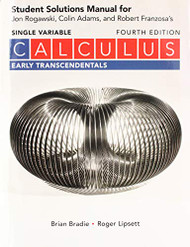 Student Solutions Manual for Calculus Early Transcendentals