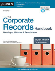 Corporate Records Handbook The: Meetings Minutes & Resolutions