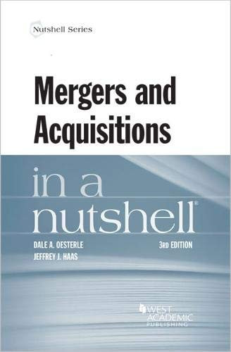 Mergers and Acquisitions in a Nutshell (Nutshells)