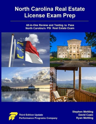 North Carolina Real Estate License Exam Prep