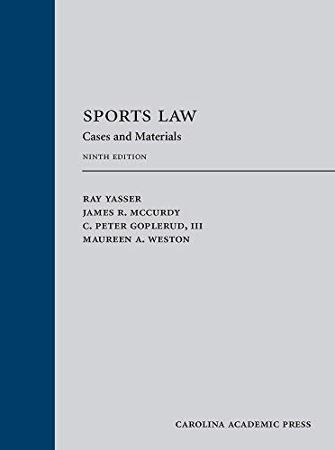 Sports Law: Cases and Materials