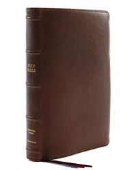 KJV Reference Bible Center-Column Giant Print Premium Goatskin