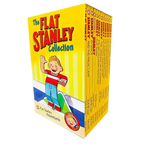 Flat Stanley Adventures Series Collection 12 Book Box Set by Jeff Brown