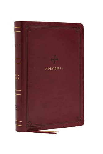 NRSV Catholic Bible Standard Large Print Leathersoft Red Comfort Print