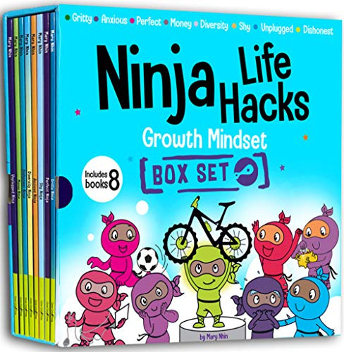 Ninja Life Hacks Growth Mindset 8 Book Box Set