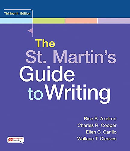 St. Martin's Guide to Writing