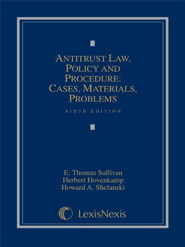 Antitrust Law Policy and Procedure