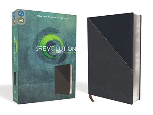 NIV Revolution Bible Leathersoft Gray/Navy: The Bible for Teen Guys