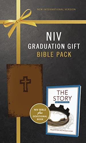 NIV Graduation Gift Bible Pack for Him Brown Red Letter