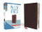 NIV Thinline Bible Large Print Bonded Leather Burgundy Red