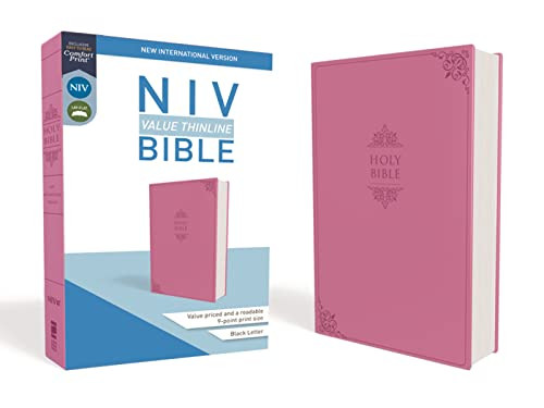 NIV Value Thinline Bible Leathersoft Pink Comfort Print