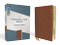 NIV Personal Size Bible Large Print Leathersoft Brown Red