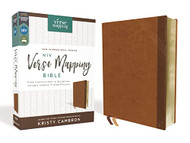 NIV Verse Mapping Bible Leathersoft Brown Comfort Print