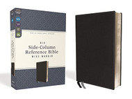 NIV Wide Margin Side Column Reference Bible Leathersoft Black Comfort Print