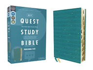 NIV Quest Study Bible Personal Size Leathersoft Teal Thumb