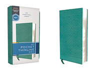 NIV Pocket Thinline Bible Leathersoft Teal Red Letter Comfort Print