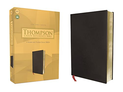 KJV Thompson Chain-Reference Bible Bonded Leather Black Red Letter
